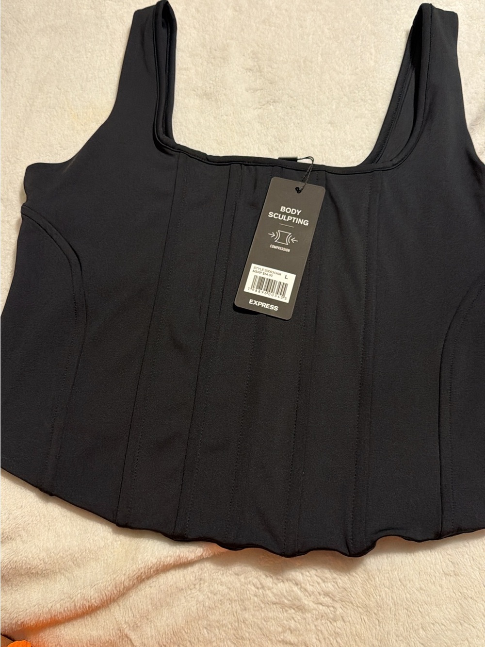 Express Black Body Sculpting Tank Top